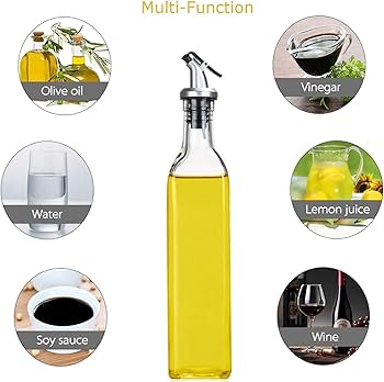 Glass Oil & Vinegar Bottle Dispenser - 500ml(MUN-1123680)