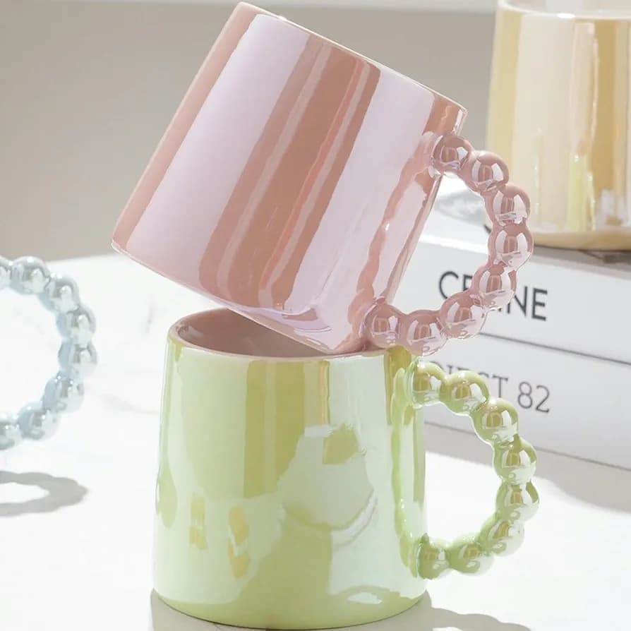 Mug Ball Handle/Pearl Handle Ceramic (MUG106)