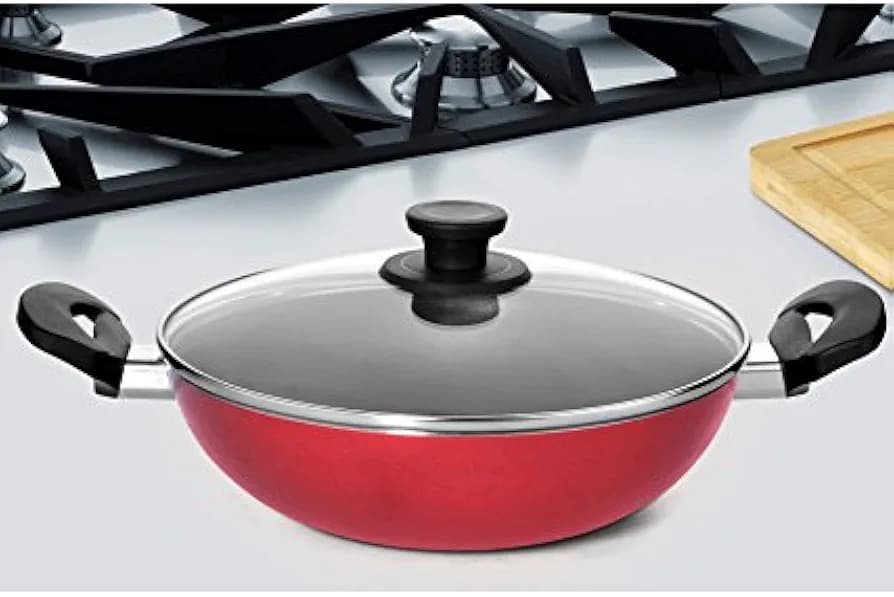 Non Stick Pan, Non Stick Casserole with Glass Lid (MUN-1116524)