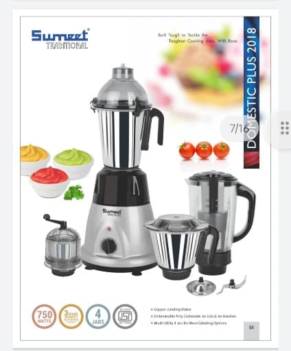  Mixer Grinder Umeed Domestic Plus 2018 (MUN-1120049)