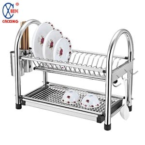 Dish Rack Stainless Steel Kitchen Organizer (MUN-1118411)