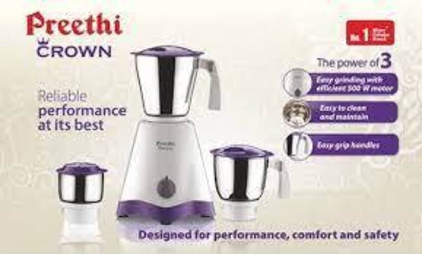 Crown Mixer Grinder-Preethi (MUN-1118947)