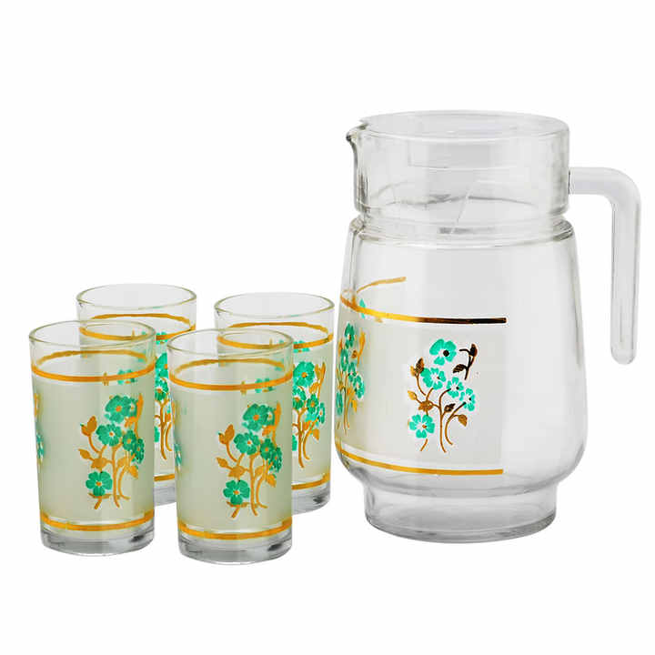 Drinking Jug Glass Set of 6 Zareoff (MUN-1123137)