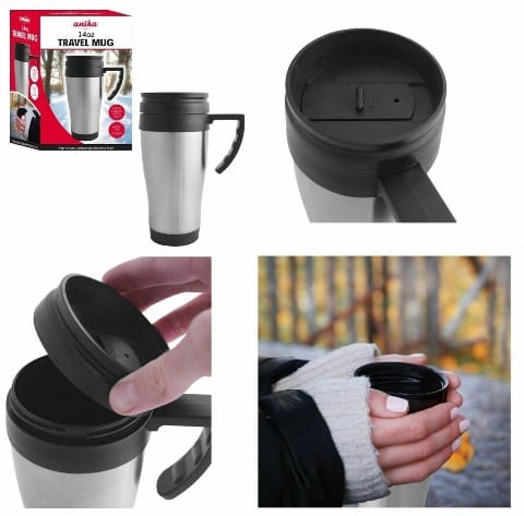 Coffee Mug Steel,  Flask Cup Travel Mug, Bottle Hot Vacuum (MUN-1112623)