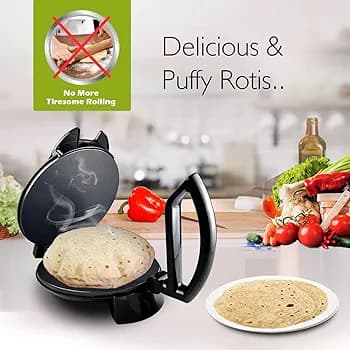 Non-Stick Plate Roti/Chapati Maker DSP KC3026, 1400W 10" (MUN-1122775)