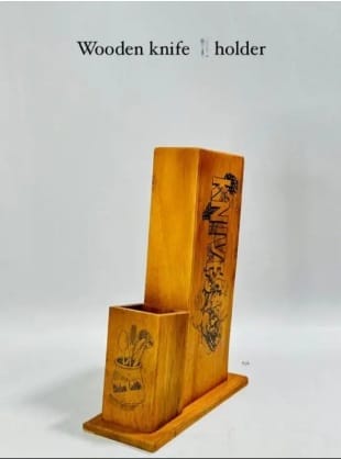 Bamboo Knife Block Stand, Knife Storage Box (MUN-1112582)