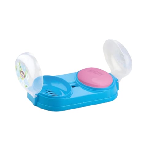 PLASTIC ROUND DOUBLE SOAP CASE  (MUN-1112506)