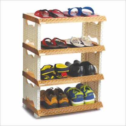 Shoe Rack-4 Layers Antique Multi-Compartment Organiser (MUN-1117544)