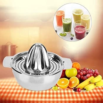 Lemon Juicer, Lemon Juice Tool, Juicer Lemon Orange Fruit Squeezer With Bowl-Stainless Steel (MUN-11