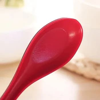 Long Handle Spoon-Red Black Melamine Porcelain (MUN-1119698)