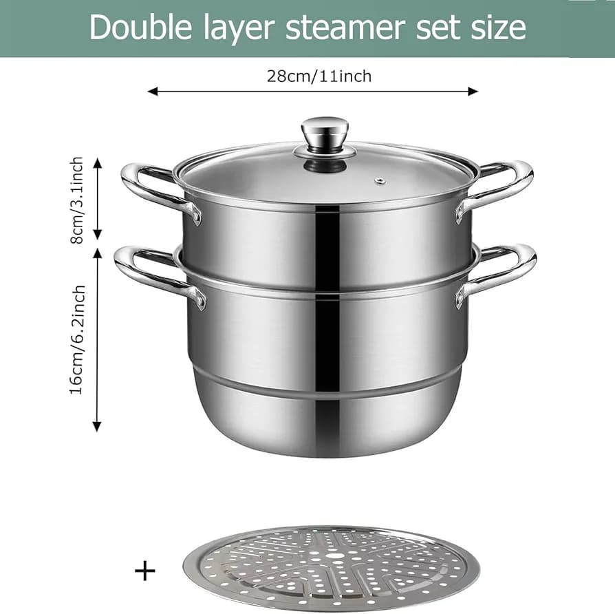 Steamer Soup Pot, Stainless Steel (MUN-1121795) 