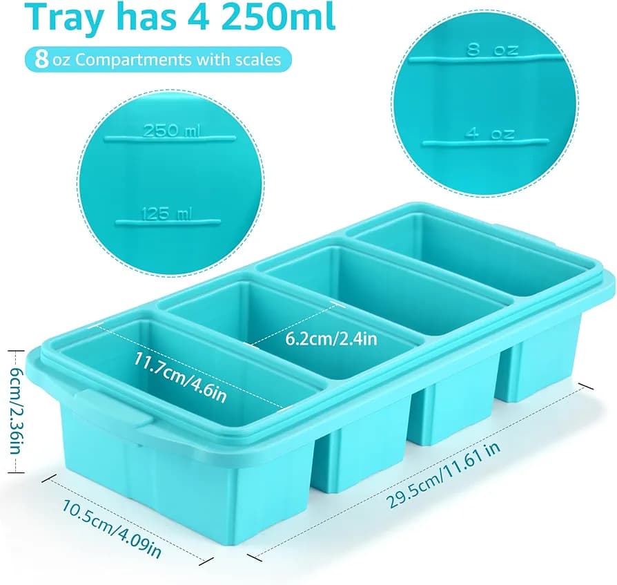 Plastic Freezer Tray With Lid (MUN-1121692)