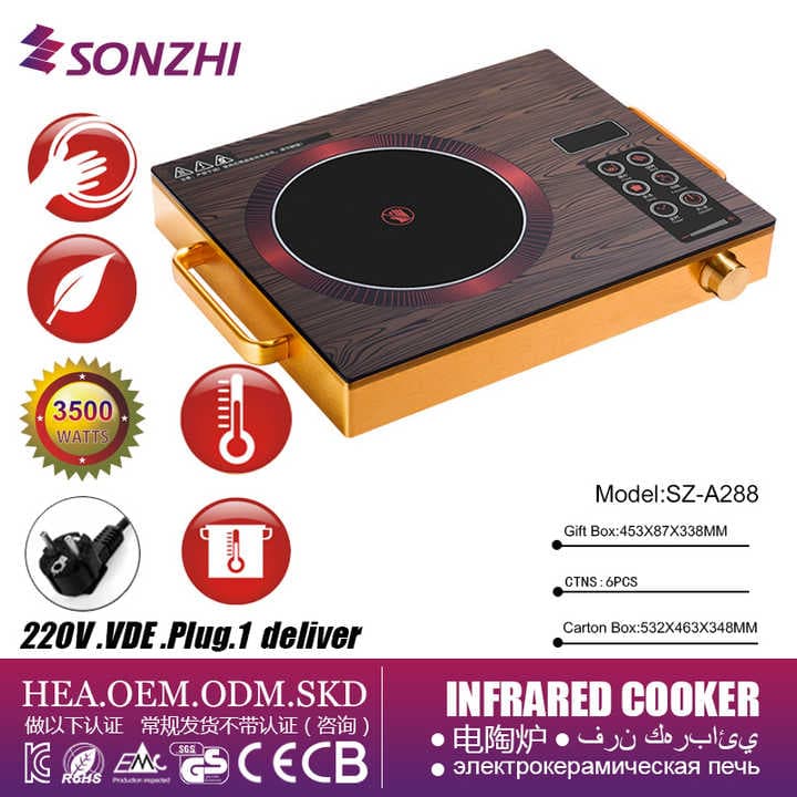 Induction Infrared Cooker, Ceramic Glass High-Power (MUN-1123153)