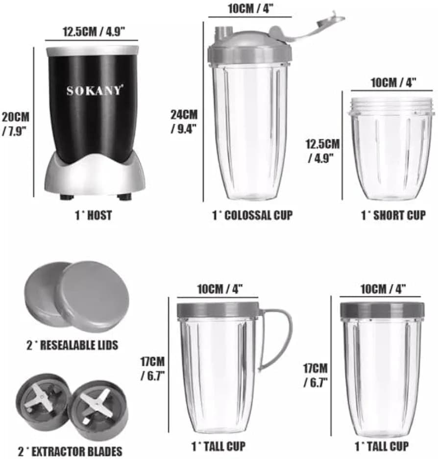 Magic Bullet Blender SOKANY(MUN-1124478)