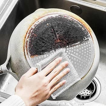 Wire Dishwasher Rag, Wire Dishcloth - Multifunctional Non-Scratch