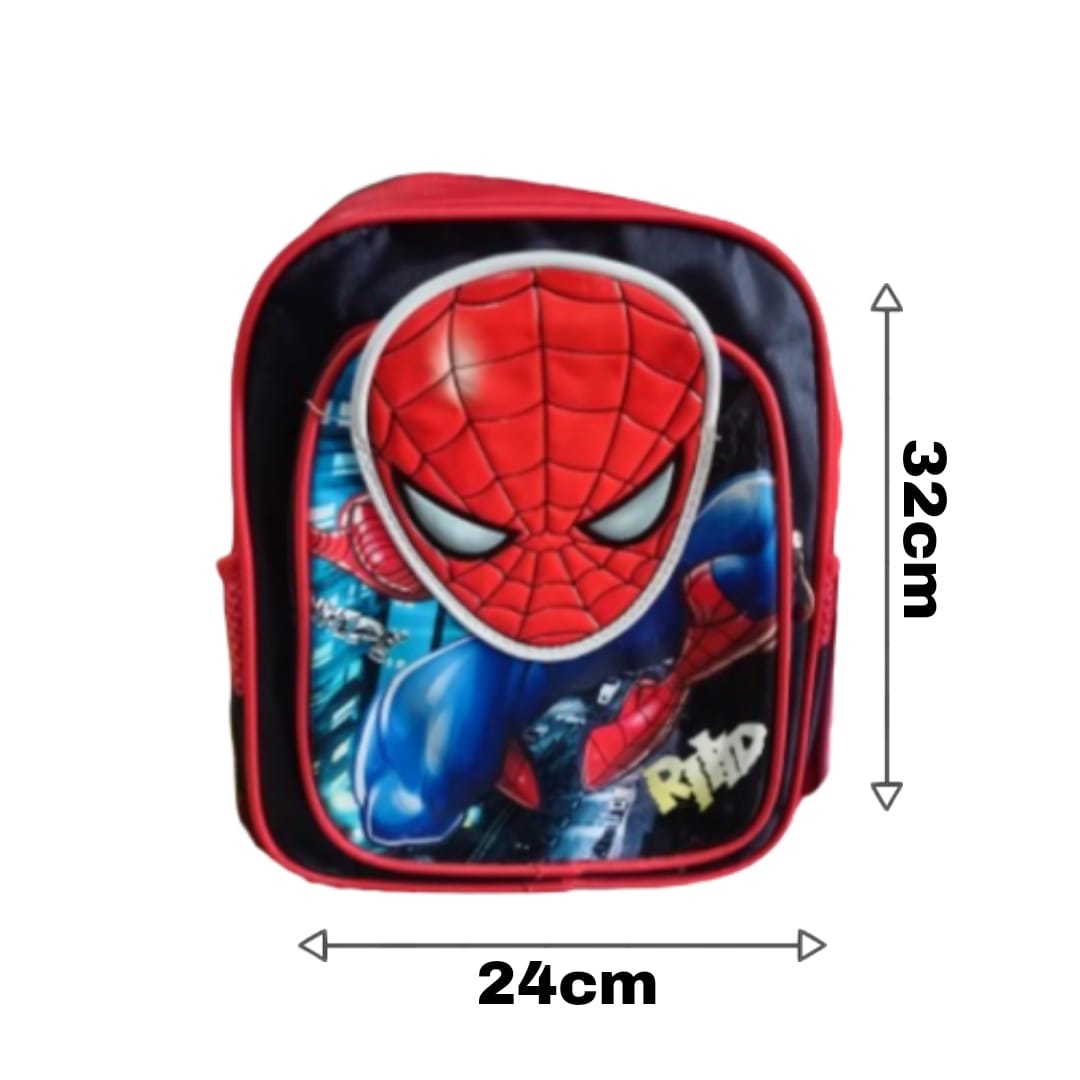 NURSERY/SCHOOL BAG PRINTED SPIDER MAN/ TEDDY (BAG-103)