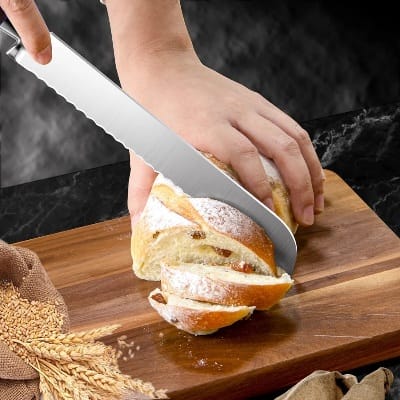 Bread Knife, Japanese Stainless Steel Serrated (MUN-1111753)