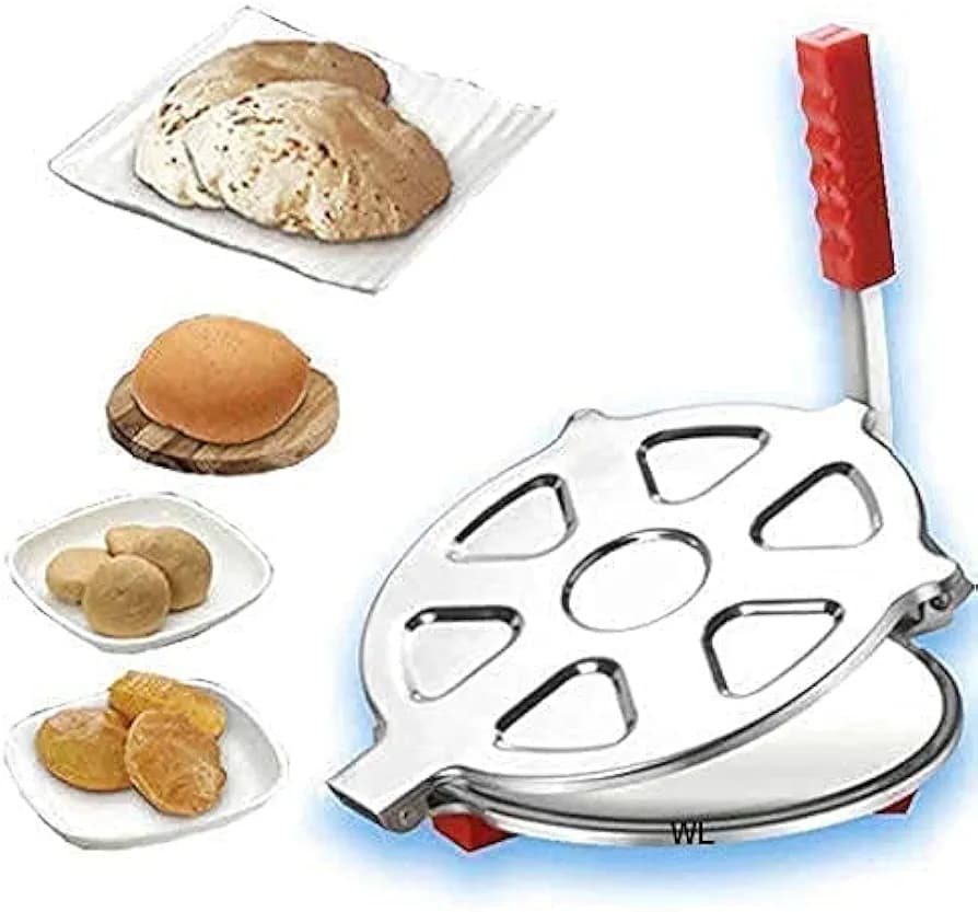 Poori-Chapati Press Machine With Handle,