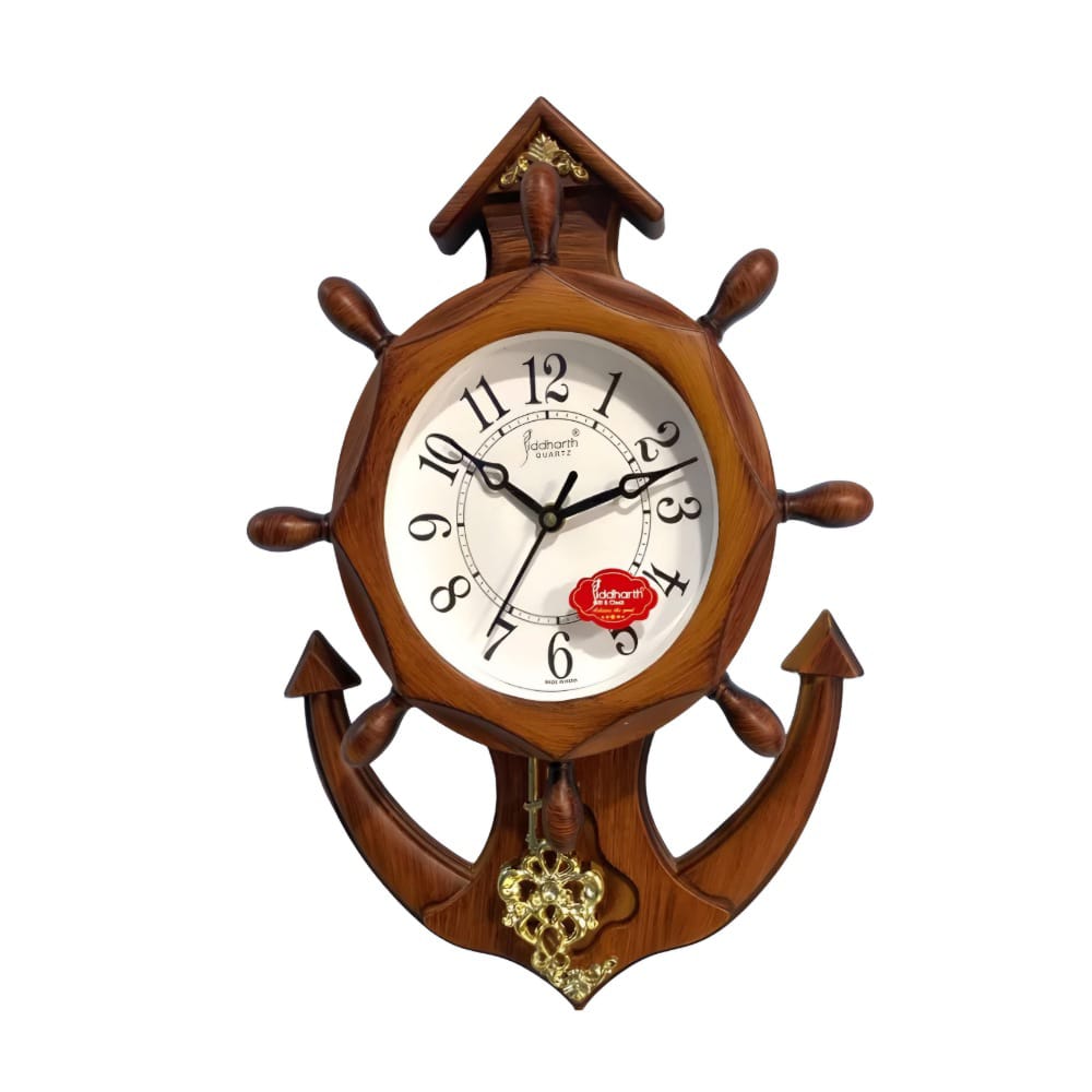 WALL CLOCK SHIP ANCHOR DESIGN (CLK-016)