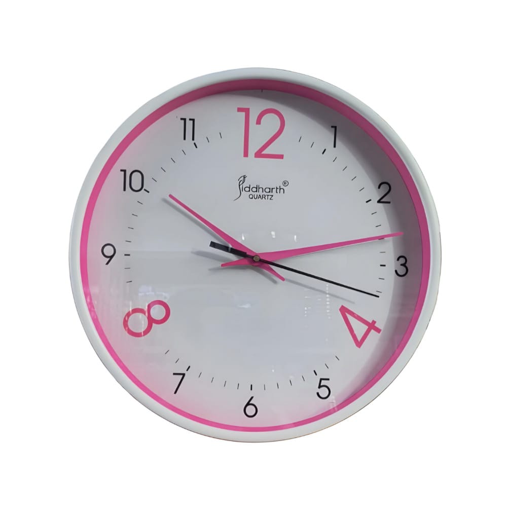 PINK DESIGN WALL CLOCK (CLK-029) 1213