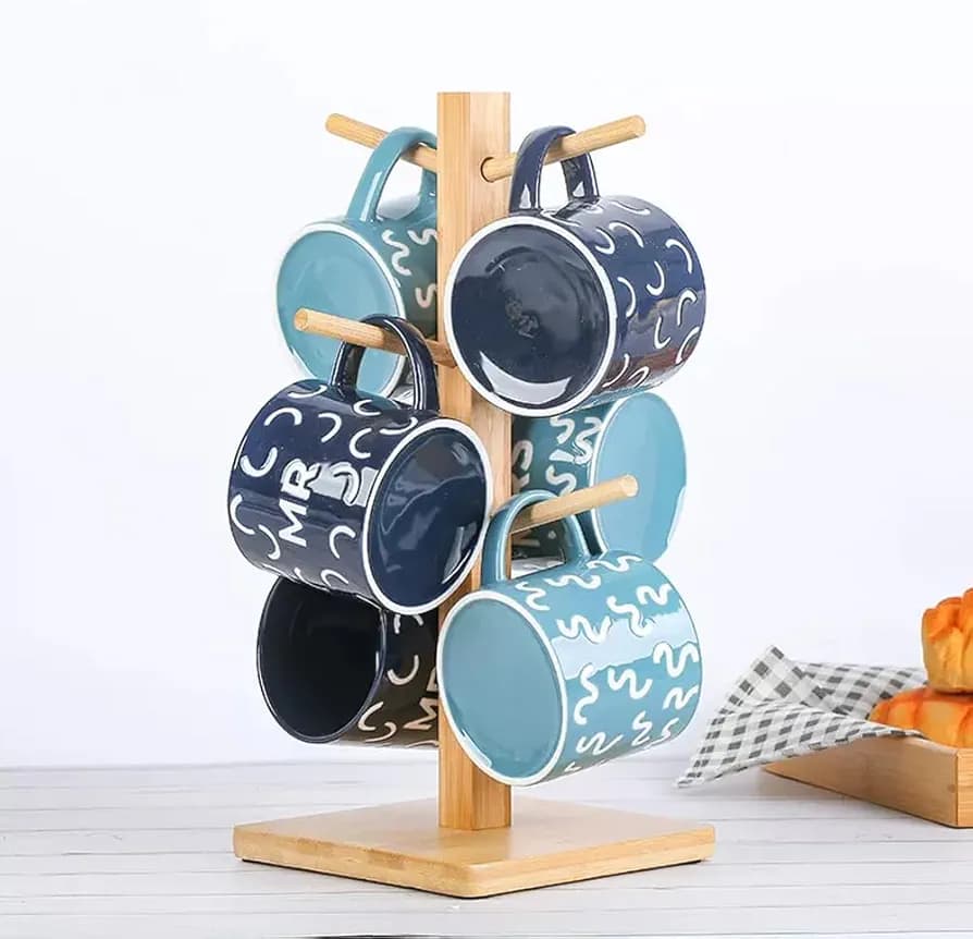 Wooden Mug Holder(MUN-1120942)