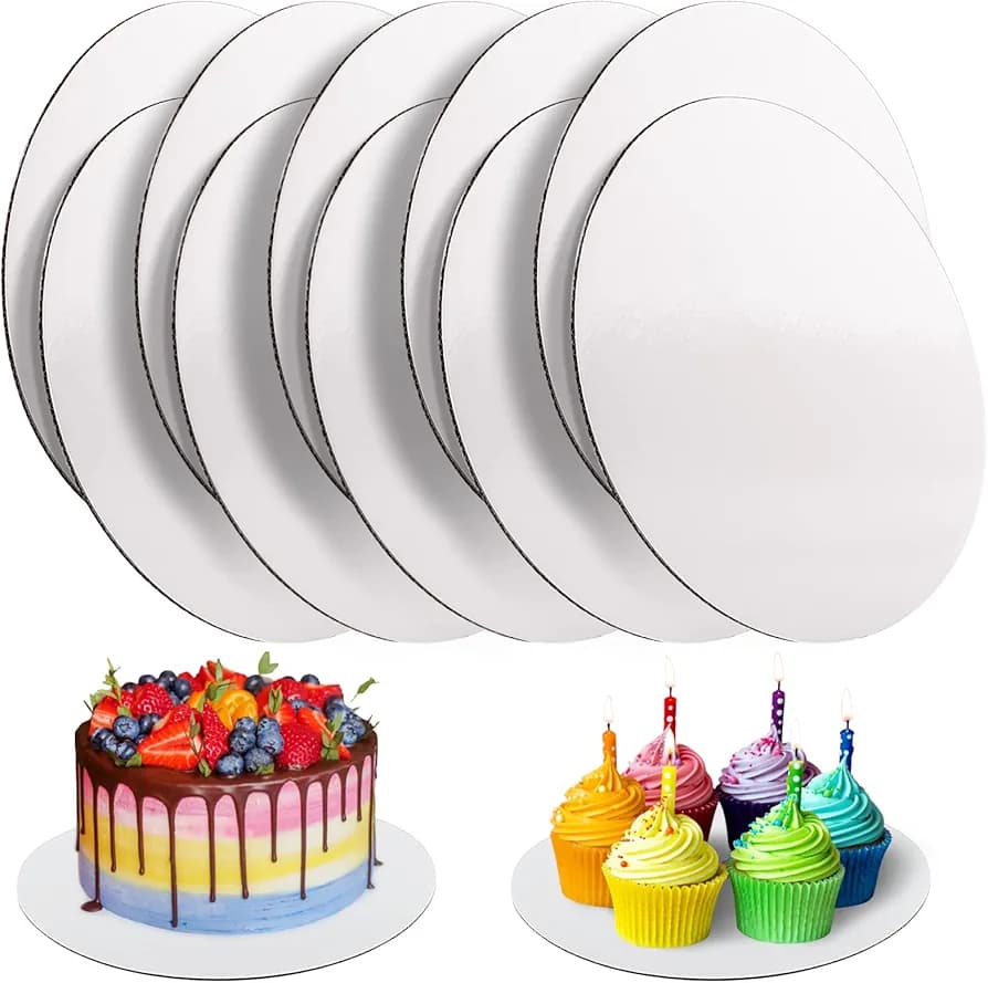 Cake Boards Sliver Foil Round Cake Circles (MUN-1119946)