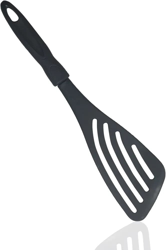 Black Nylon Slotted Fish Slice, Nylon Slotted Spatula Turner(MUN-1116800)