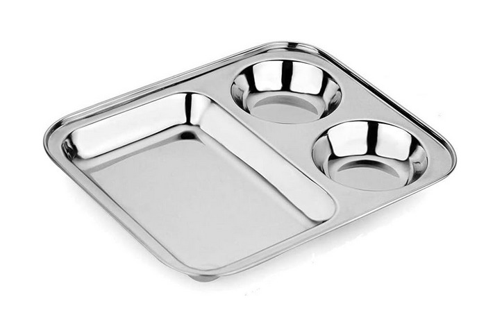 STAINLESS STEEL 3 IN 1 FOOD PLATE (MUN-1111976)