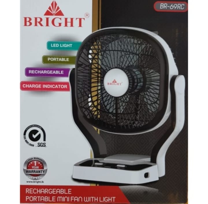 Bright Rechargeable Mini Fan With Light (MUN-1121586)