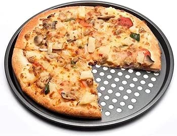 Nonstick Carbon Steel Pizza Tray With Holes B (MUN-1119703)