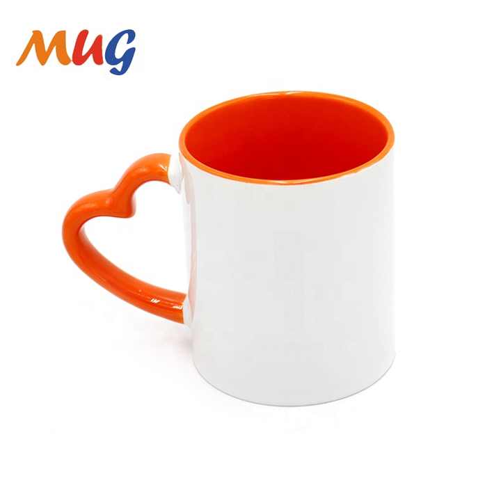  Heart Handle Ceramic Coffee Mug (MUN-1118794)