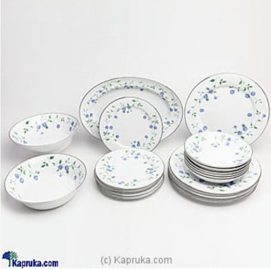 BLUE ROSE 21 PCS DINNER SET (MUN-1114162)