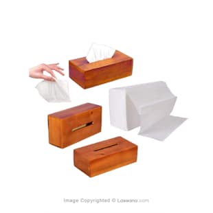 WOOD TISSUE BOX