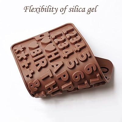 Chocolate Baking Silicone Molds, DIY Cake Tools Decoration Candy Jelly Fondant Cookies Mold - 26 Let