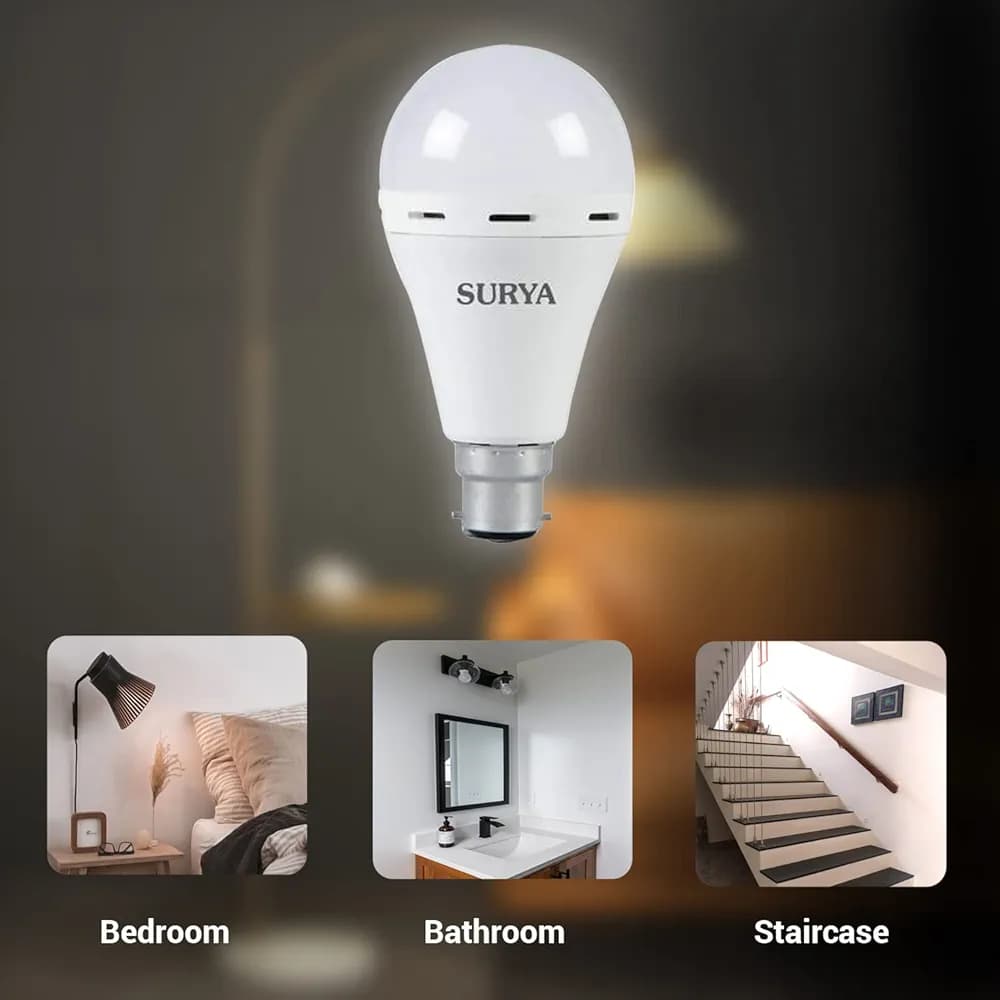 Surya 10W Smart LED Rechargeable Emergency Bulb (MUN-1119865)