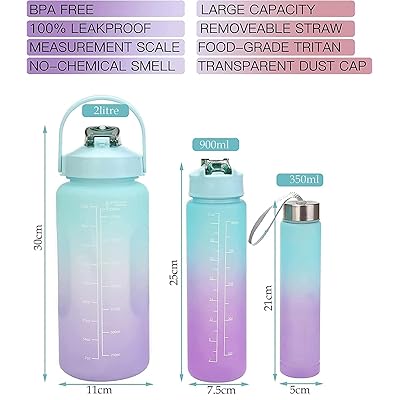 Plastic Water Bottle 3 IN 1 