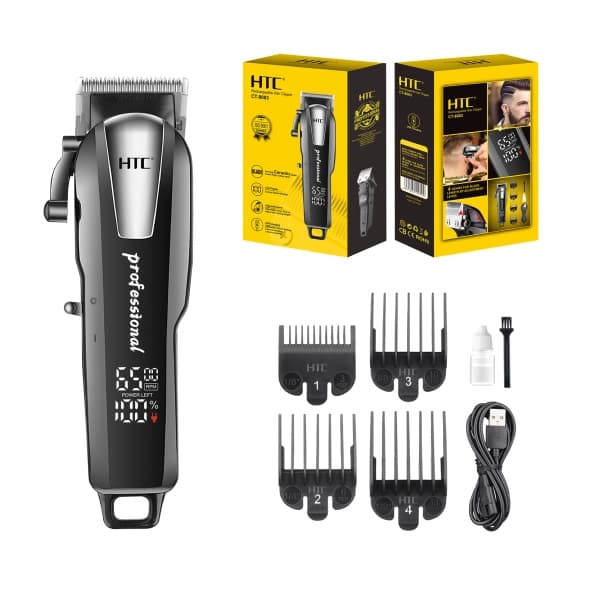 HTC Rechargeable Hair Clipper / Hair Trimmer - CT-8083- Ceramic Blade Trimmer (HAT005)