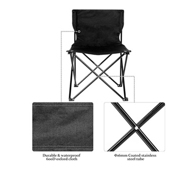 Portable Folding Chair For Outdoor, Camping, Fishing, Hiking  (CHR018)