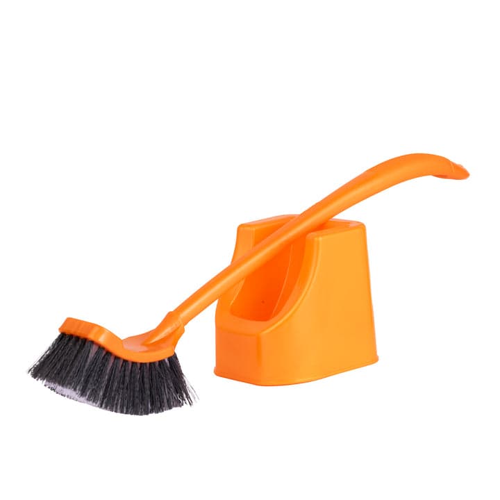 Long Hockey Toilet Brush with Holder BR-142 (BRS050)