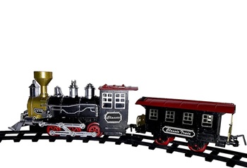 Classic Smoke Train Set with Track Toy??for??Kids (TOY696)