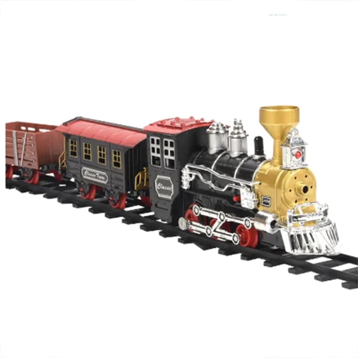 Classic Smoke Train Set with Track Toy??for??Kids (TOY696)