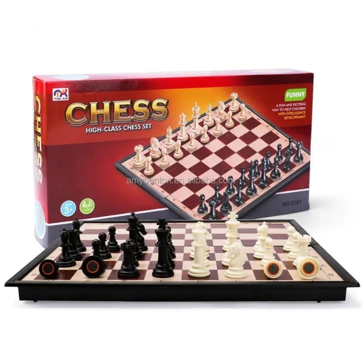 Brains Magnetic Chess Set with Foldable Chessboard Large (TOY768)