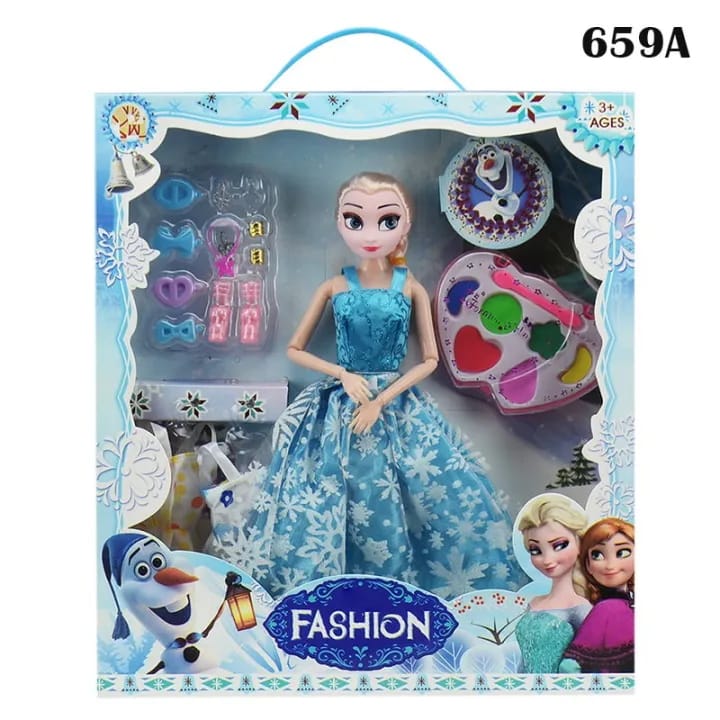 Frozen Cute Dressup Barbies Doll??Set(TOY747)