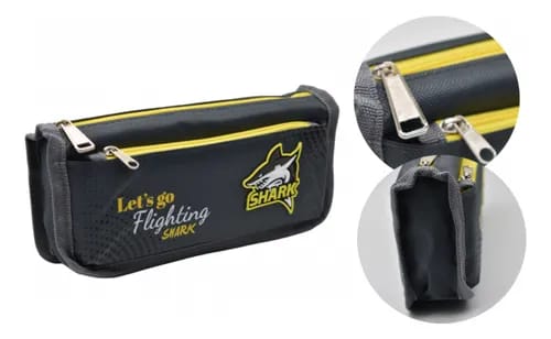 Shark double-closure pencil case(PBX123)