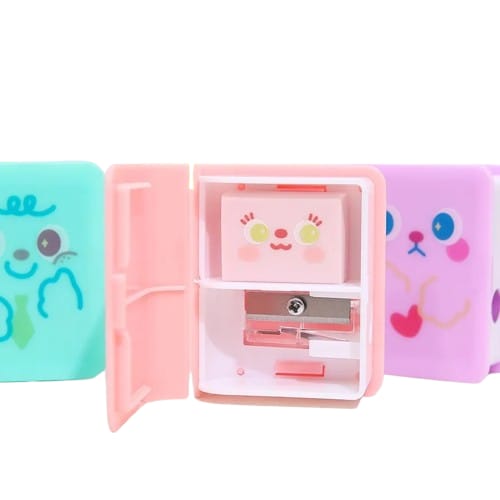 Dual Purpose Pencil Sharpener Eraser-Book eraser(CUT030)