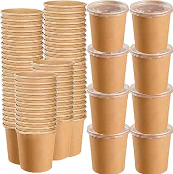 100ml Sauce Cup-Kraft w/PET Lid(CRI0031)