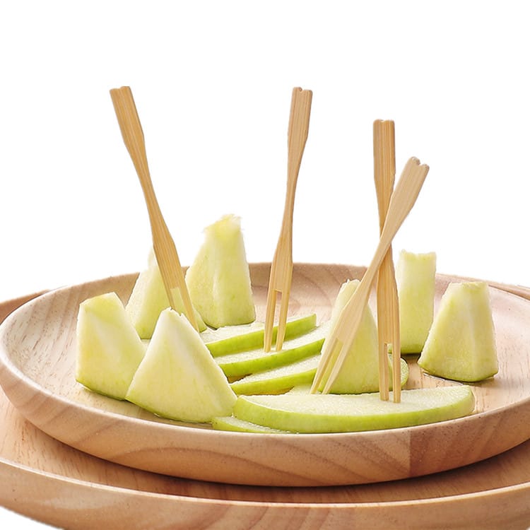 Wooden fruit fork (100pcs)(CRI0043)