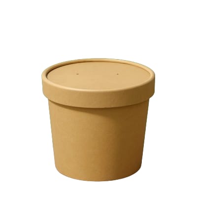 8oz Kraft Paper Soup Tub W/Kraft Lid(CRI-0049)