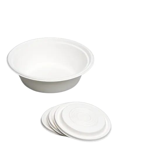 1200ml Bagasse Bowl with lid(CRI-0052)