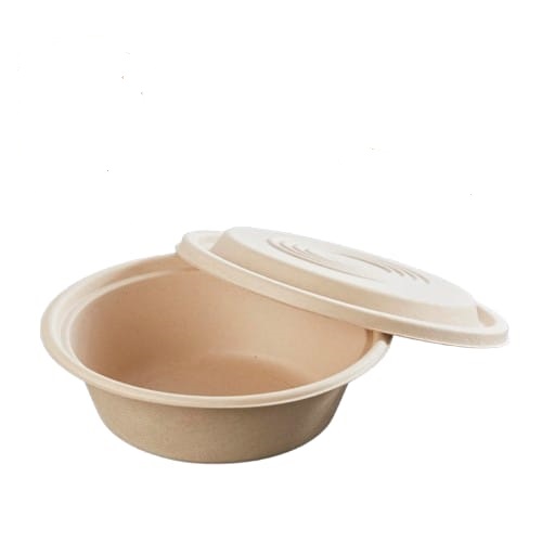 500ml Compostable Bowl w/Lid(CRI-0055)